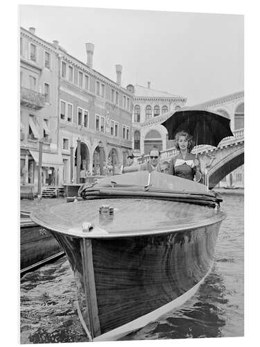 PVC print Actress Sophia Loren in Venice 1955