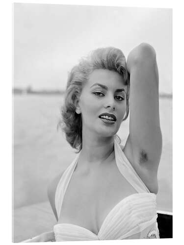 Akrylbilde Sophia Loren in Venice 1955