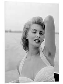 Tableau en PVC Sophia Loren in Venice 1955