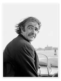 Poster Scottish actor Sean Connery in Venice 1970s
