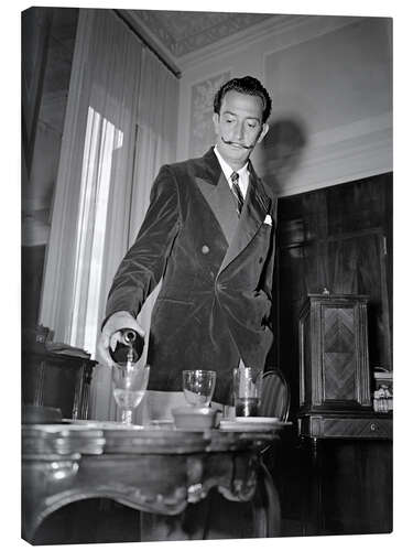 Leinwandbild Salvador Dali in Venedig, 1948