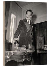 Hout print Salvador Dali in Venice, 1948