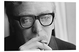 Hartschaumbild Michael Caine smoking, 1965