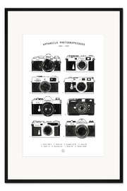 Gerahmter Kunstdruck Kameras