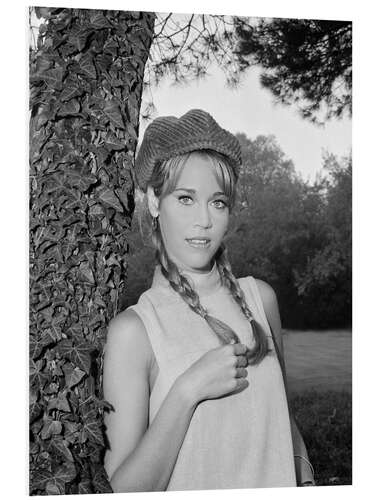 Foam board print Jane Fonda, 1966