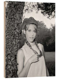 Tableau en bois Jane Fonda, 1966