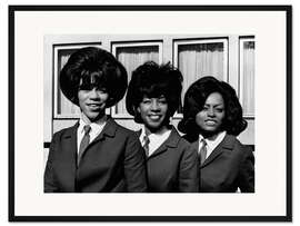Gerahmter Kunstdruck The Supremes - London, 1964