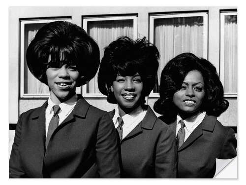 Wandsticker The Supremes - London, 1964