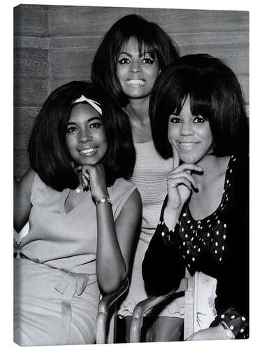 Canvastavla The Supremes, London 1965