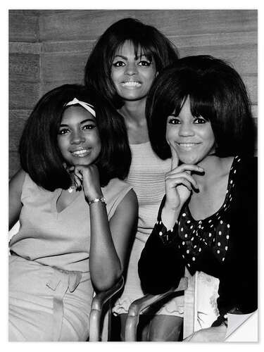 Wall sticker The Supremes, London 1965