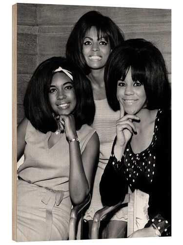 Holzbild The Supremes, London 1965