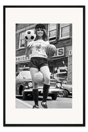 Gerahmter Kunstdruck Anne Worrall - Fußball Weltmeisterschaft, England 1966