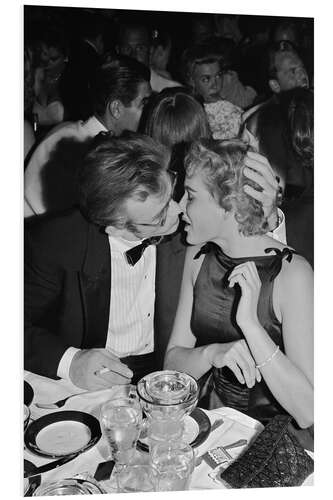 Foam board print James Dean and Ursula Andress - Ciro's Night Club, 1955