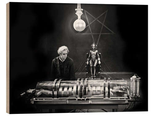 Holzbild Professor Rotwang - Metropolis 1927 I