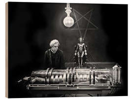 Tableau en bois Professor Rotwang - Metropolis 1927 I