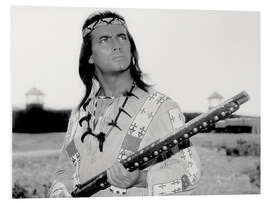 Foam board print Winnetou (Pierre Brice), 'Old Shatterhand', 1964