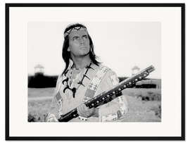 Gerahmter Kunstdruck Winnetou (Pierre Brice), 'Old Shatterhand', 1964
