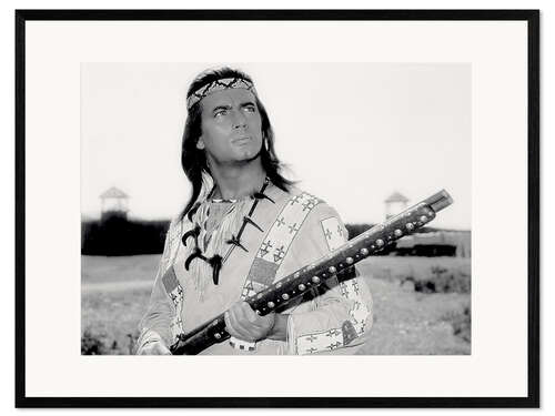 Kehystetty taidepainatus Winnetou (Pierre Brice), 'Old Shatterhand', 1964