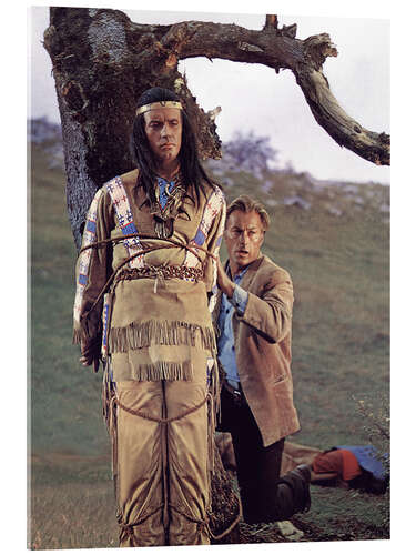 Acrylglas print Pierre Brice And Lex Barker, Winnetou - 1. Teil, 1963