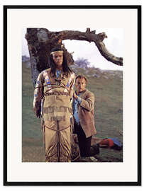 Kehystetty taidepainatus Pierre Brice And Lex Barker, Winnetou - 1. Teil, 1963