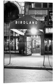 Magnettafel Eingang Jazzclub Birdland, New York, 1949-1965