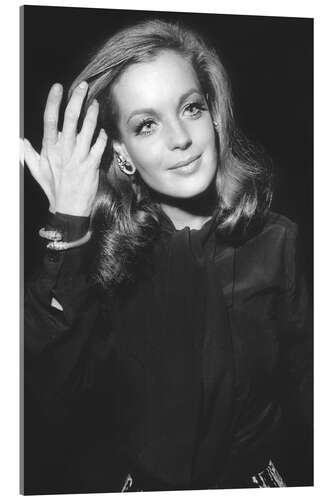 Acrylic print Romy Schneider, at Premiere of "The Assassination of Trotsky", 1970