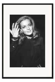 Gerahmter Kunstdruck Romy Schneider, Filmpremiere "Das Mädchen und der Mörder", 1970