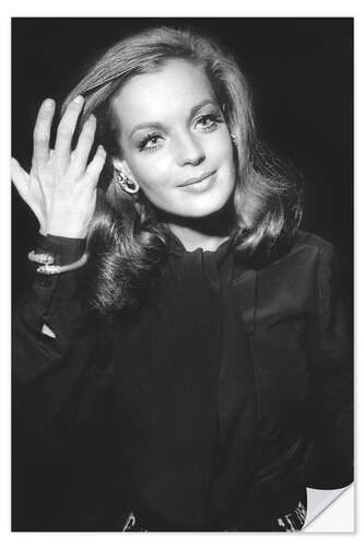 Naklejka na ścianę Romy Schneider, at Premiere of "The Assassination of Trotsky", 1970