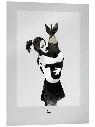 Acrylic print Banksy - Tight Hug