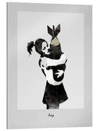 Stampa su plexi-alluminio Banksy - Tight Hug