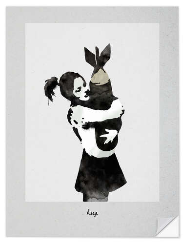Wall sticker Banksy - Tight Hug