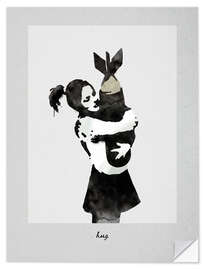 Wall sticker Banksy - Tight Hug