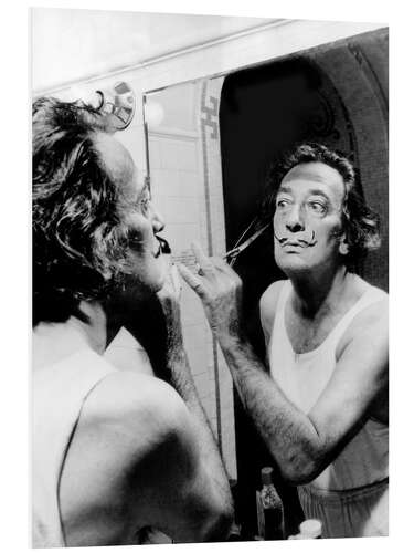 Foam board print Salvador Dali, Cutting his Mustache, 1964