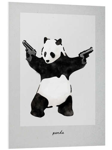 Tableau en PVC Banksy - Angry Panda