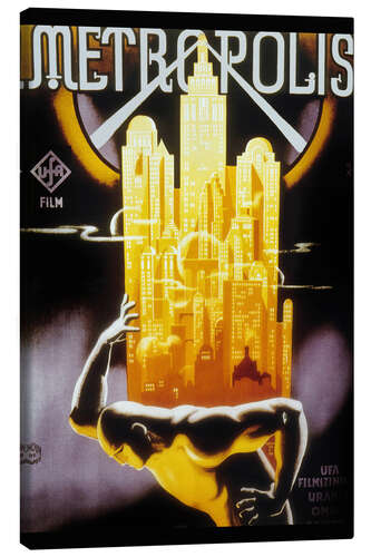 Tableau sur toile Movie Poster "Metropolis", 1927