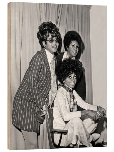 Quadro de madeira The Supremes, 1968