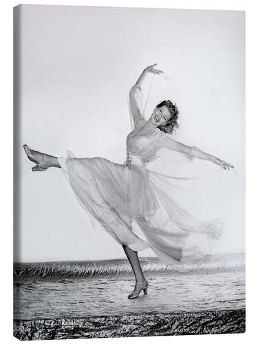 Canvas-taulu The Queen of Broadway, Rita Hayworth, 1944