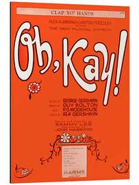 Tableau en aluminium Musical Poster "Oh Kay", George Gershwin