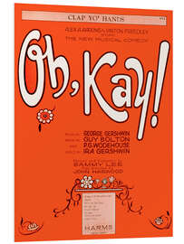 Foam board print Musical Poster "Oh Kay", George Gershwin