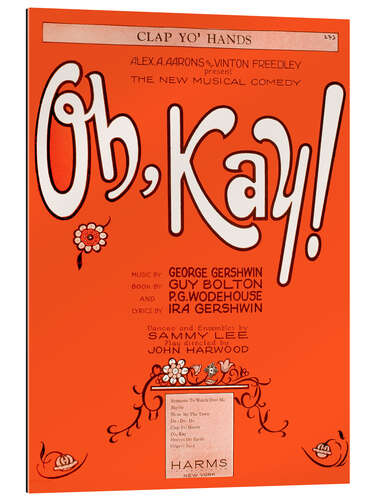 Gallery Print Musical Poster "Oh Kay", George Gershwin