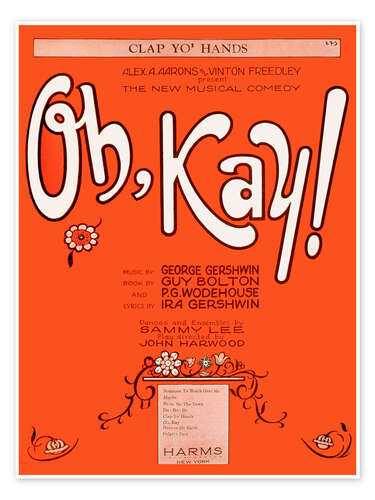 Poster Musical Poster "Oh Kay", George Gershwin