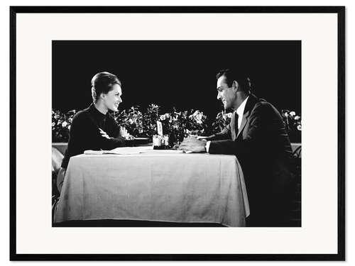 Kunsttryk i ramme Sean Connery and Tippi Hedren, Marnie, 1964