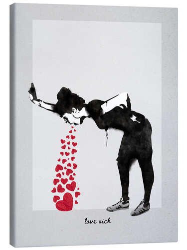 Canvas print Banksy - Love Sick