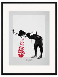 Gerahmter Kunstdruck Banksy - Love Sick