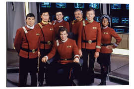 Aluminiumsbilde Cast of Star Trek V: The Final Frontier, 1989