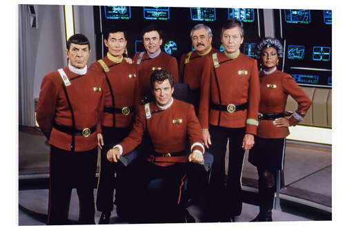 Stampa su PVC Cast of Star Trek V: The Final Frontier, 1989