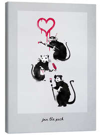 Lærredsbillede  Banksy - Rats
