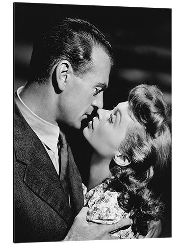 Alubild Gary Cooper And Lilli Palmer, Im Geheimdienst, 1946