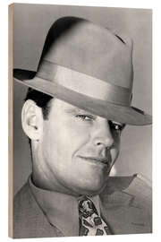 Wood print Jack Nicholson, Chinatown, 1974