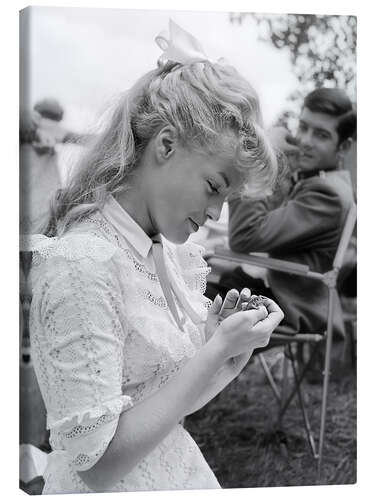 Canvas print Romy Schneider, Christine, 1958